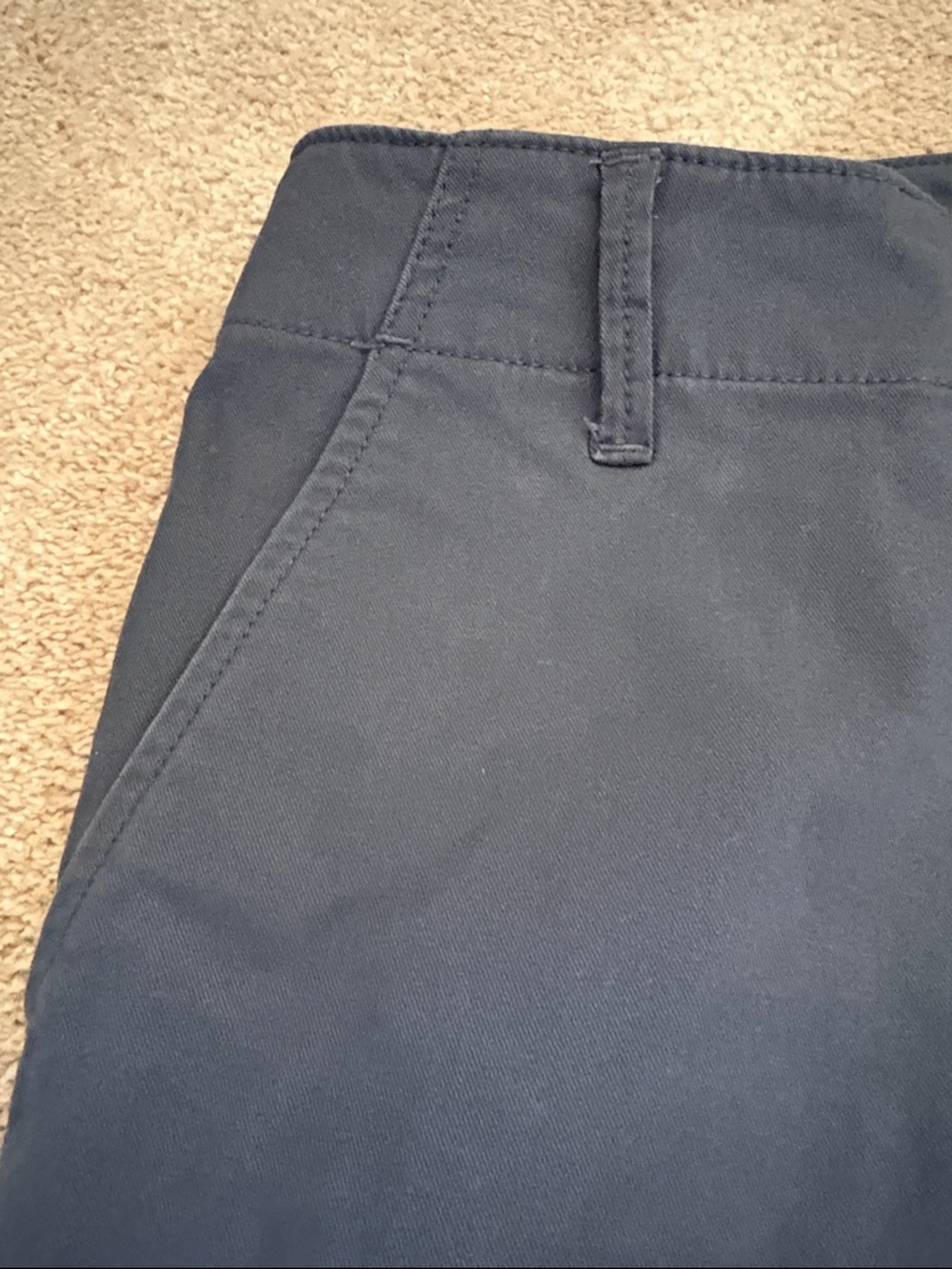 Women’s Monroe Slim Mid Rise Grey  Charcoal Chino Pants - Casual Straight Fit - Picture 6 of 8